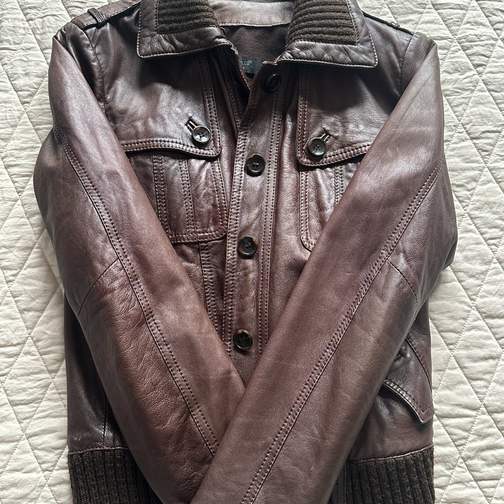 SALE - S.W.O.R.D. Lambskin Leather Jacket sz S - Picture 3 of 6